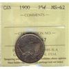 Image 1 : 1900 25¢ ICCS MS62.