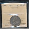 Image 1 : 1927 25¢ ICCS EF40.  Lightly toned.
