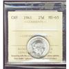 1941 25¢ ICCS MS65.  Gem full white and lustrous issue.  PD568