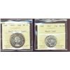 Image 1 : 1947 25¢ ML & 1953 50¢ SD ICCS MS64.  Lot of 2 coins.