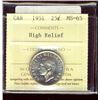 Image 1 : 1951 25¢ HR ICCS MS65.  Gem full white.