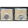 Image 1 : 1968 25¢ Silver & 1970 both ICCS MS66.  Lot of 2 coins.