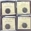 Image 1 : 1978 25¢ Sml, 1978 Lg, 1979 & 1981 ICCS MS65.  Lot of 4 coins.