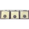 Image 1 : 1979 25¢, 1983 & 1985 ICCS MS65.  Lot of 3 coins.