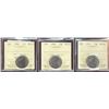 Image 1 : 1991 25¢, 1994 & 1996 ICCS MS65.  Lot of 3 coins.