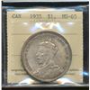 Image 1 : 1935 $1 ICCS MS65.
