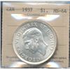 Image 1 : 1937 $1 ICCS MS64.  Lustrous white coin.