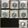 Image 1 : 1956 $1 PL64, 1958 PL65, 1959, 1964, 1960, 1957 PL65 & 1967 SP65.  Lot of 7 ICCS graded coins some w