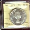 Image 1 : 1958 $1 ICCS MS65.  Lustrous white issue.