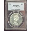 Image 1 : 1965 $1 Type 5 PCGS MS64.  Attracitve deep russet tones.