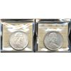 Image 1 : 1966 $1 & 1967 ICCS MS65.  Lot of 2 coins.