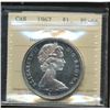 Image 1 : 1967 $1 ICCS PL66 Heavy Cameo. Excellent Obverse tone.