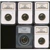 Image 1 : 1991 $1 Loon, 1992, 1993 & 1998W all NGC MS68.  Also includes 1998W PCGS MS67.