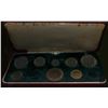Image 1 : Great Britain;  includes 1940 George VI Specimen Set.  Housed in box for 10 pcs but only 8 included.