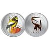 Image 1 : RCM Lot;  includes 2012 25¢ Evening Grosbeak & 2013 Quetzalcoatlus.  Lot of 2 coins both in original