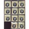 Image 1 : RCM Lot;  includes Proof Silver Dollars series 1991 to 1999 all ICCS PR67 Ultra Heavy Cameo.  Lot of
