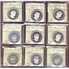 Image 1 : RCM Lot;  includes Proof Silver Dollars series 2005 to 2007 all ICCS PR66-PR68 Ultra Heavy Cameo.  L