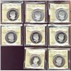 Image 1 : RCM Lot;  includes Proof Silver Dollars series 2008 to 2010 all ICCS PR67-PR68 Ultra Heavy Cameo.  L