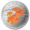 Image 1 : RCM Lot;  includes 2007 $5  Silver Maple Leaf Coloured Coin- Sugar Maple in Orange.  Comes in origin