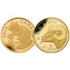Image 1 : RCM Lot;  includes 2014 25¢ Fine Gold Chipmunk, Rocky Mountain Bighorn Sheep.  Lot of 2 coins.  Come