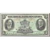 Image 1 : The Royal Bank of Canada 1927 $5 #2536772, CH-630-14-04, PMG AU55.