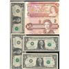 Image 1 : Banknote Lot;  1974 $2(5), 1986 $2(10), USA 1999 $1(10) replacement issues & 2003(6) low serial numb