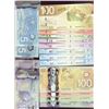 Image 1 : Banknote Lot;  includes Modern series issues 2002 $5(3), 2005 $10, 2011 $10, 2004 $20, 2004 $50, 200