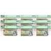 Image 1 : Low Serial; 1973 $1 BC-46a #NT0000017, 027, 037 to 097.  Lot of 9 PCGS graded notes AU58 to UNC64PPQ