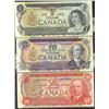 Image 1 : Matching Serial Number Set: includes Multi Colour 1973 $1 BC-46a AU58PPQ, 1971 $10 BC-49a CH UNC64PP