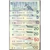 Image 1 : Matching Serial Number Set #000442: includes Bird Set Lot of 7 notes all original crisp UNC issues. 