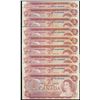 Image 1 : Million; 1974 $2 BC-47a Million Set  #1000000-9000000 PCGS UNC64PPQ with exception of one note not i