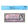 Image 1 : Solid; 1954 $10 BC-40b #VT666666, CCCS UNC62.