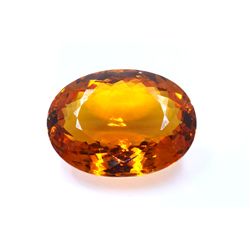 146 ct & up Mandarin Citrine Oval Faceted