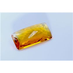 42 ct & up Mandarin Citrine Cushion CutFaceted