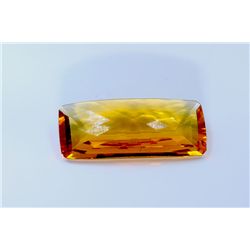 42 ct & up Mandarin Citrine Cushion CutFaceted