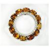 Image 1 : ORANGE TOURMALINE 3.06CT, 14K W/G PENDANT 4.85GRAM / DIAMOND 0.53CT