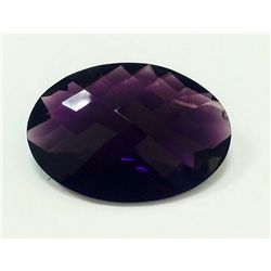 17 ct & up Amythest Oval Cut Faceted