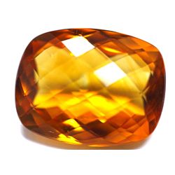 12.35  ct & up CITRINE  CUSHION CUT