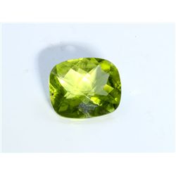 2 ct & up Peridot Cushion Cut (2.96)