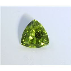 3 ct & up Peridot Trillion Cut (3.98)