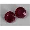 Image 1 : Pair of Round Ruby Loose Stones 3.5 ctw or over