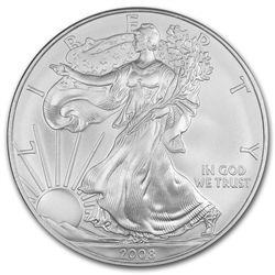 2008 1 oz Silver American Eagle BU