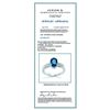 Image 2 : BLUE SAPPHIRE OVAL 1.65CT, 14K W/G RING 3.05GRAM / DIAMOND RD 0.13CT