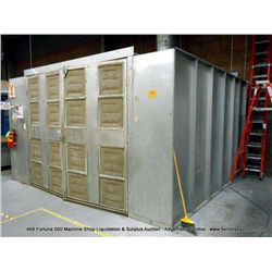 VIKING 12'x14' PAINT BOOTH, BUYER TO REMOVE BLOWER OFF ROOF