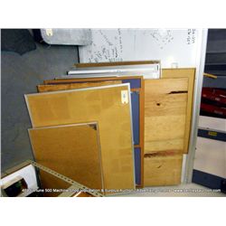 LOT: MISCELLANEOUS CORKBOARDS & WHITEBOARDS