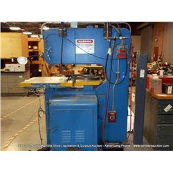 DO-ALL CONTOUR MACHINE 36" VERTICAL BAN SAW SERIAL # 36421885 W/ WELDER SERIAL # 290-8312725, 208 VO