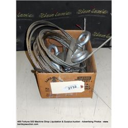 BOX: CABLE W/ I-BOLT MOUNTS