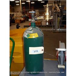 2-GALLON NITROGEN BOTTLE W/ WIKA GAGE