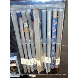 WELDING ROD STAND W/ ASSORTED WELDING RODS 9X MONEY