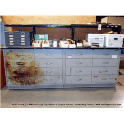 WORK BENCH TABLE WITH 11 DRAWERS